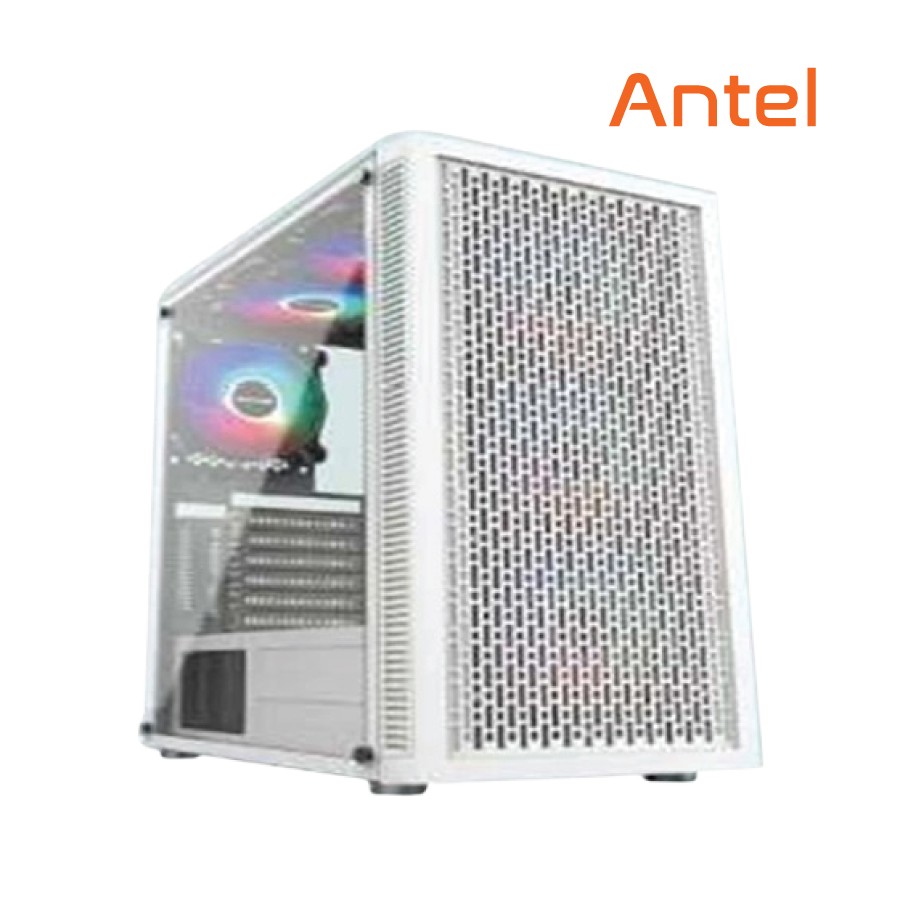 PC Power Dark Flow Mesh Elite Mid Tower ATX Gaming Case White